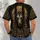 Jackal-Headed Egyptian Deity with Golden Halo for Dark Mythic Evenings and Festivals All-over Print Unisex T-shirt - 4