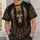Jackal-Headed Egyptian Deity with Golden Halo for Dark Mythic Evenings and Festivals All-over Print Unisex T-shirt - 6
