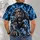 Armored Lion Warrior and Lightning Skyline for Game Day Fans All-over Print Unisex T-shirt - 4