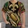 Fleur-De-Lis Football and Gold Wolf Emblems for Game Day and New Orleans Fans All-over Print Unisex T-shirt - 1
