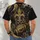 Halloween Football and Fleur Motifs for Spooky Season Game Day Tailgating Fans All-over Print Unisex T-shirt - 4