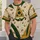 Green And Gold Football Fan Patchwork For Game Day Tailgating And Casual Sports Weekends All-over Print Unisex T-shirt - 6