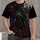 Gothic Reaper And Bat Cathedral Scene For Dark Alternative Wardrobe, Halloween Nights All-over Print Unisex T-shirt - 1