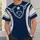 Navy Football Star Crest and Silver Stripe Style for Game Day and Casual Wear All-over Print Unisex T-shirt - 6