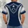 Navy Football Star Crest and Silver Stripe Style for Game Day and Casual Wear All-over Print Unisex T-shirt - 4