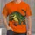 Olive Alligator And Football Art For Game Day Tailgates And Casual Sports Fans All-over Print Unisex T-shirt - 1
