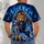 Electric Armored Lion Warrior for Game Day, Football Fans and Fierce Sports Style All-over Print Unisex T-shirt - 4