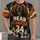 Fierce Bear Football Number 34 for Game Day Training and Dedicated Sports Fans All-over Print Unisex T-shirt - 1