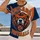 Chicago football lettering Collegiate Color Blocking Roaring Bear Chicago Football Chest All-over Print Unisex T-shirt - 2