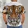 Realistic Tiger Face for Relaxed Everyday Style and Casual Weekend Wear All-over Print Unisex T-shirt - 4