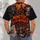 Werewolf Vampire Haunted Graveyard Scene for Halloween Nights and Spooky Season All-over Print Unisex T-shirt - 4