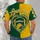 Green And Gold Heart Football Helmet For Game Day Halloween Fans Of All Ages All-over Print Unisex T-shirt - 4