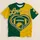 Green And Gold Heart Football Helmet For Game Day Halloween Fans Of All Ages All-over Print Unisex T-shirt - 5