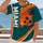 Miami Palm Sunset And Art Deco Skyline For Game Day And Coastal Sports Fans All-over Print Unisex T-shirt - 2