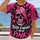 Pink Ribbon Skull For Breast Cancer Awareness Supporters And Bold Alternative Style All-over Print Unisex T-shirt - 2