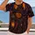 Pumpkin Scarecrow and Haunted Castle for Halloween Night Celebrations and Parties All-over Print Unisex T-shirt - 2