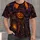 Pumpkin Scarecrow and Haunted Castle for Halloween Night Celebrations and Parties All-over Print Unisex T-shirt - 1