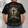 Three Crosses Christian Faith Message for Easter Worship and Everyday Inspiration for Men All-over Print Unisex T-shirt - 4
