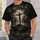 Three Crosses Christian Faith Message for Easter Worship and Everyday Inspiration for Men All-over Print Unisex T-shirt - 6