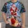 Santa Bowling Snow Scene for Christmas Parties and Cheerful Winter Holiday Gatherings All-over Print Unisex T-shirt - 1