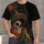 Sombrero Sugar Skull and Marigolds for Day of the Dead Celebrations All-over Print Unisex T-shirt - 1
