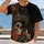 Sombrero Sugar Skull and Marigolds for Day of the Dead Celebrations All-over Print Unisex T-shirt - 2