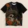 Sombrero Sugar Skull and Marigolds for Day of the Dead Celebrations All-over Print Unisex T-shirt - 5