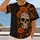 Orange Marigolds Charcoal Foliage Sugar Skull Marigolds And Butterflies For Day Of The Dead All-over Print Unisex T-shirt - 2