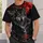 Red Moon Wolf Forest Wilderness Scene for Outdoor Adventures and Nature Lovers All-over Print Unisex T-shirt - 6