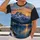 Snowy Mountain Lake Sunset Scenery for Hiking and Outdoor Adventure Nature Lovers All-over Print Unisex T-shirt - 2
