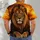 Majestic Golden Mane Lion For Wildlife Lovers And Everyday Casual Style All-over Print Unisex T-shirt - 4