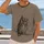 Wide-Eyed Owl Perched on a Branch for Nature Walks and Everyday Outdoor Wear All-over Print Unisex T-shirt - 2