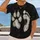 Distressed Paw And Footstep Motifs For Casual Pet Lovers And Everyday Streetwear Style All-over Print Unisex T-shirt - 2