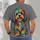 Colorful Shaggy Puppy Rainbow Dog Art for Casual Outings and Everyday Pet Lovers All-over Print Unisex T-shirt - 4