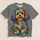 Colorful Shaggy Puppy Rainbow Dog Art for Casual Outings and Everyday Pet Lovers All-over Print Unisex T-shirt - 5
