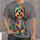 Colorful Shaggy Puppy Rainbow Dog Art for Casual Outings and Everyday Pet Lovers All-over Print Unisex T-shirt - 1