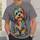 Colorful Shaggy Puppy Rainbow Dog Art for Casual Outings and Everyday Pet Lovers All-over Print Unisex T-shirt - 6