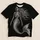 Skeleton Mermaid Engraving for Gothic Nights and Everyday Alternative Style All-over Print Unisex T-shirt - 5