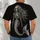 Skeleton Mermaid Engraving for Gothic Nights and Everyday Alternative Style All-over Print Unisex T-shirt - 4
