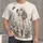 Curious Puppy and Bee with Wildflowers for Nature Lovers and Casual Everyday Wear All-over Print Unisex T-shirt - 1