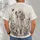 Curious Puppy and Bee with Wildflowers for Nature Lovers and Casual Everyday Wear All-over Print Unisex T-shirt - 4