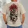 Red Spider Lily and Cracked Mask for Dark Streetwear and Everyday Alternative Style All-over Print Unisex T-shirt - 4