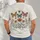 Butterfly Bee And Wildflower Garden Motif For Casual Nature Days All-over Print Unisex T-shirt - 4