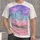 Retro Vaporwave Grid Sphere and Pastel Horizon for Casual Weekend Style Fans All-over Print Unisex T-shirt - 1