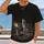 Howling Wolf and Moon Canyon Scene for Outdoor Adventures and Casual Everyday Style All-over Print Unisex T-shirt - 2