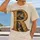 Antique Stone Letter R with Mountain Vista for Everyday Casual and Outdoor Wear All-over Print Unisex T-shirt - 2