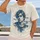 Blue Distressed Male Portrait for Everyday Streetwear and Relaxed Weekend Wear All-over Print Unisex T-shirt - 2