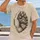 Bear Paw and Human Hand Engraving for Outdoor Adventures and Everyday Casual Wear All-over Print Unisex T-shirt - 2
