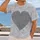 Silver Rhinestone Heart Sparkle for Casual Date Nights and Everyday Style Lovers All-over Print Unisex T-shirt - 2