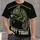 Sleepy Green Chameleon With Coffee For Laid-Back Everyday Casual Wear All-over Print Unisex T-shirt - 1